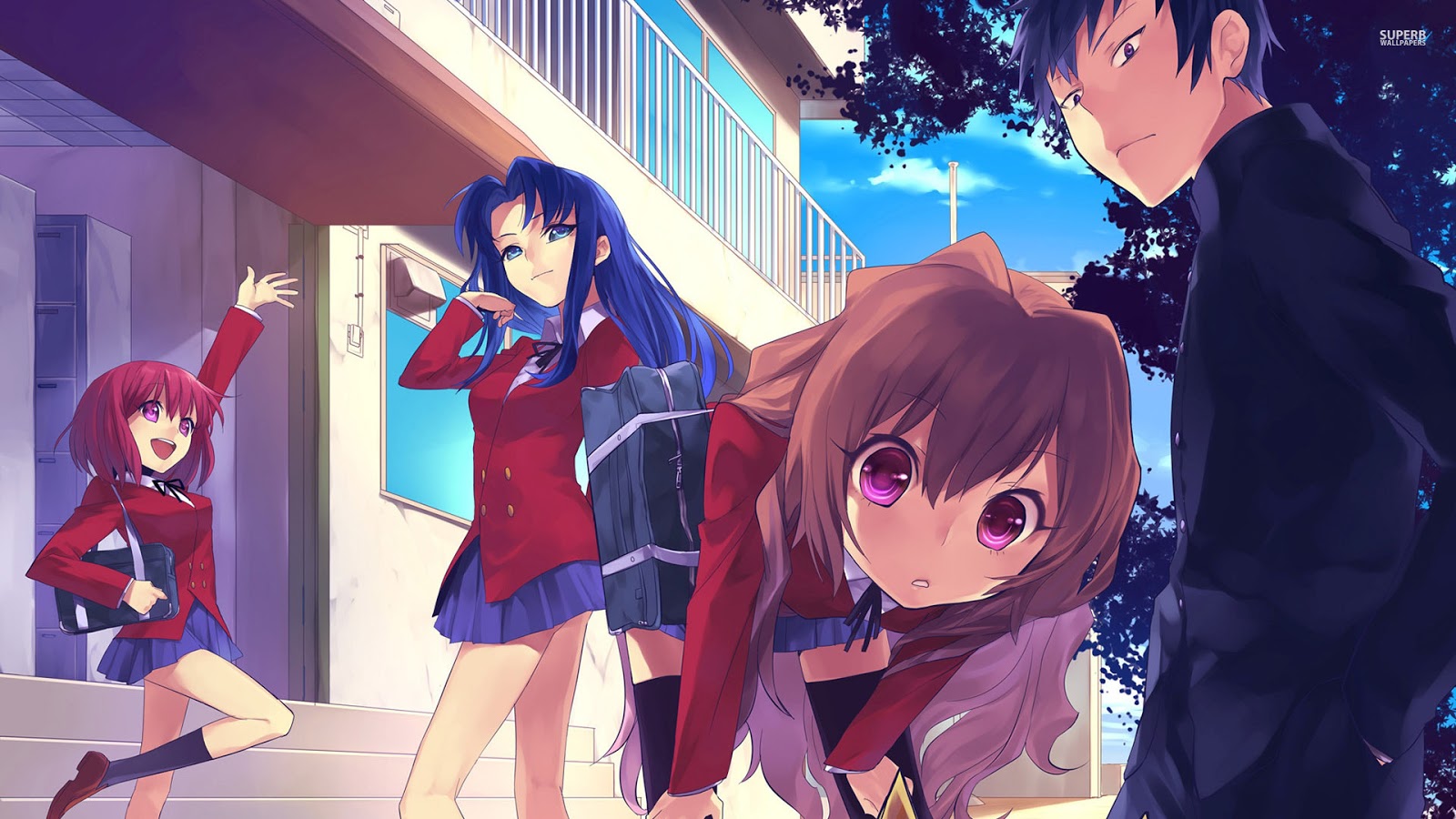 Toradora Wallpaper Wallpaper Widescreen - Toradora! - HD Wallpaper 