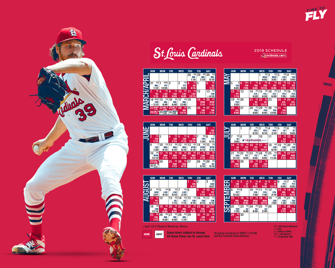 St Louis Cardinals Schedule 2019 - HD Wallpaper 