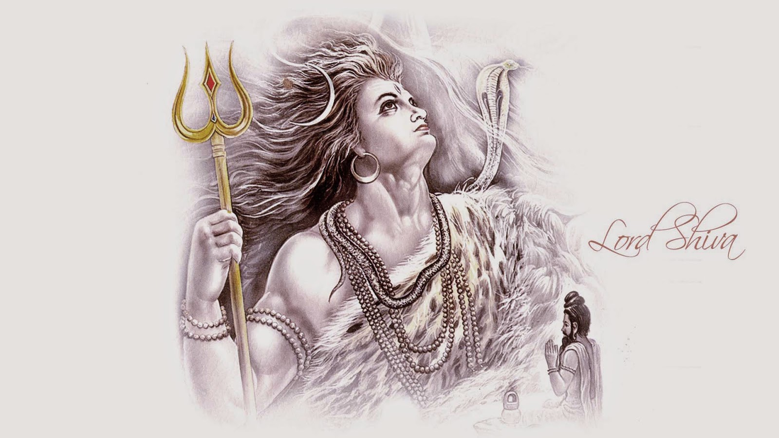 The Lord Shiva Rudra Avatar Pics - Lord Shiva Drawing Hd - HD Wallpaper 