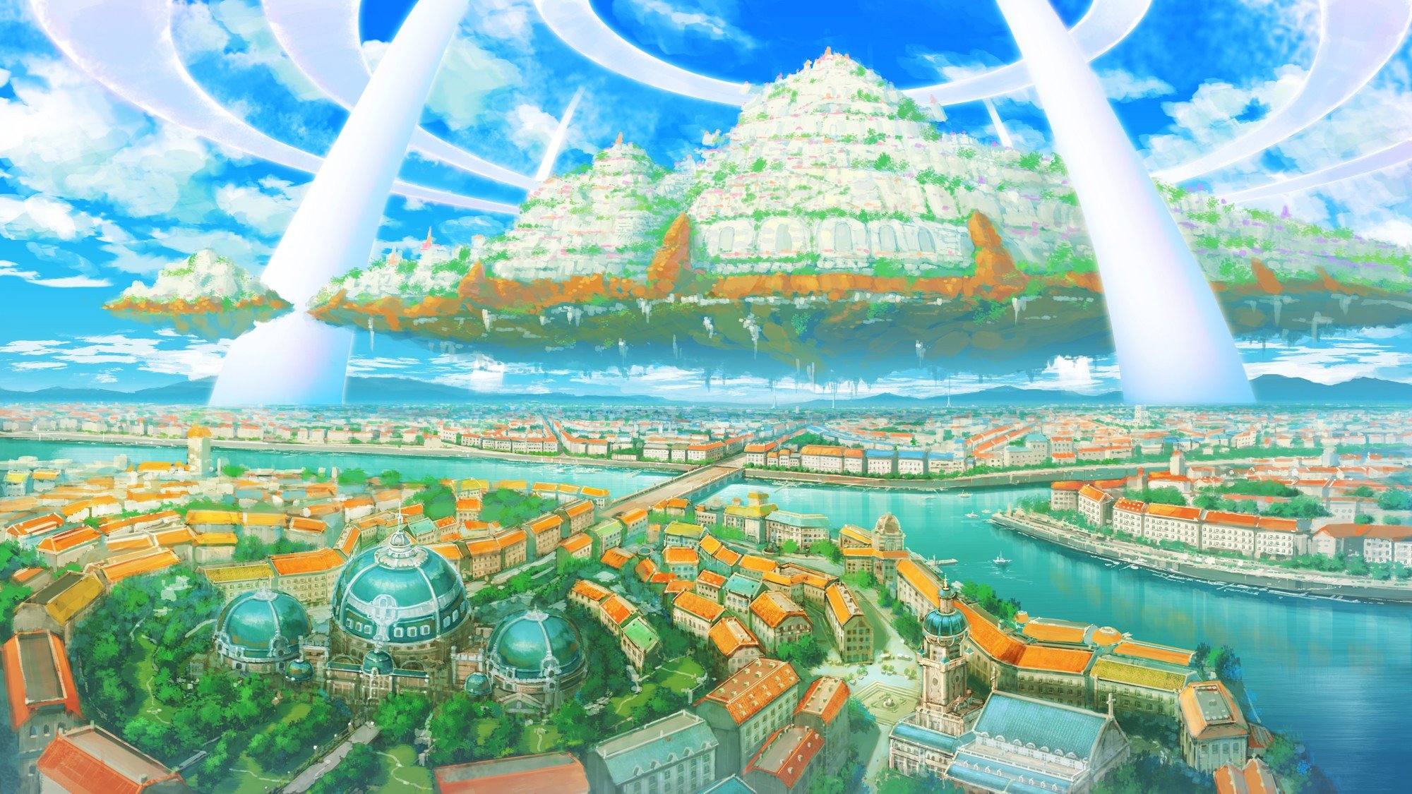 Dragon Ball City Background - HD Wallpaper 