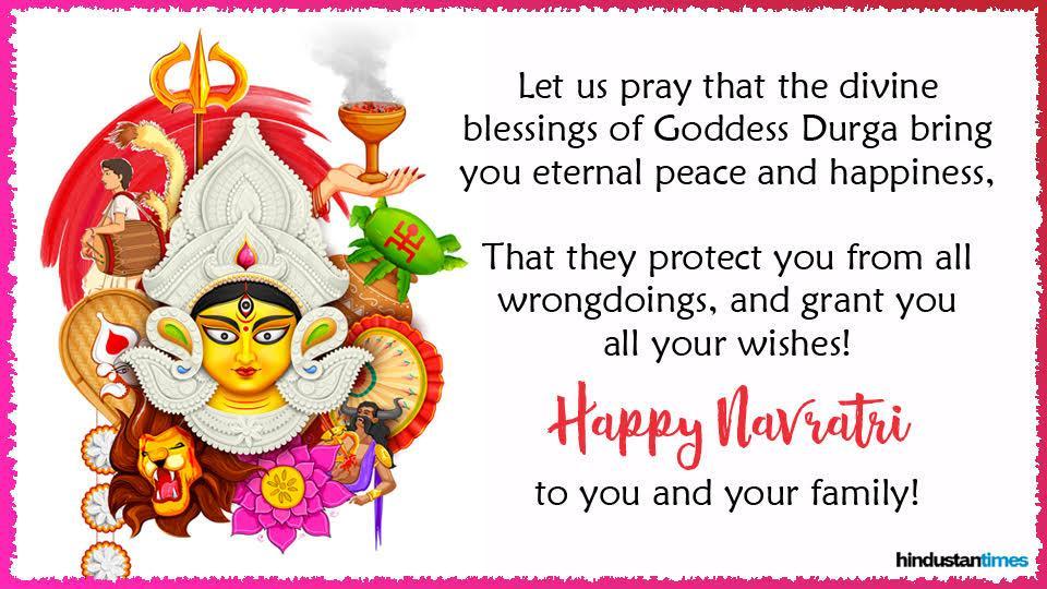 Here Are Some Of The Best Navratri Wishes, Quotes, - Happy Navratri Wishes 2019 - HD Wallpaper 