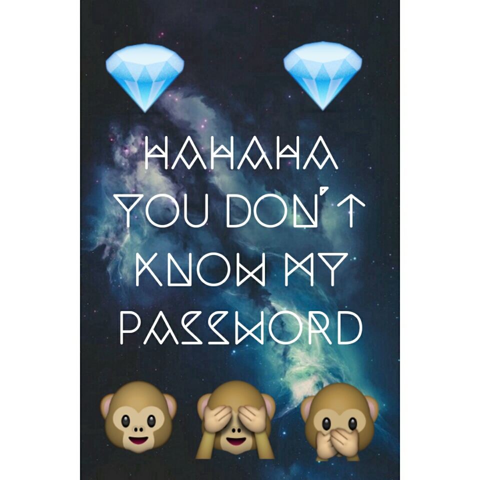 Diamonds, Hahaha, And Emoji Image - Haha U Don T Know My Password Emoji -  960x960 Wallpaper 