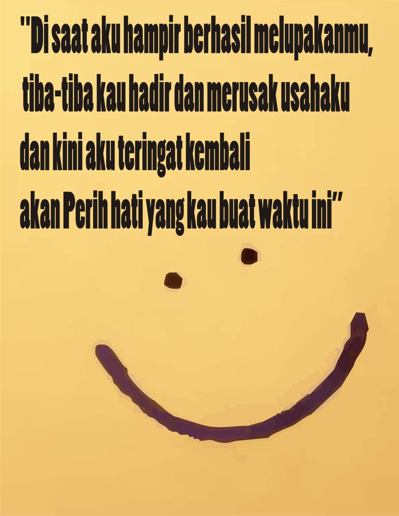 Wallpaper Kata Kata Cinta Romantis Untuk Status Dan - Smiley - HD Wallpaper 