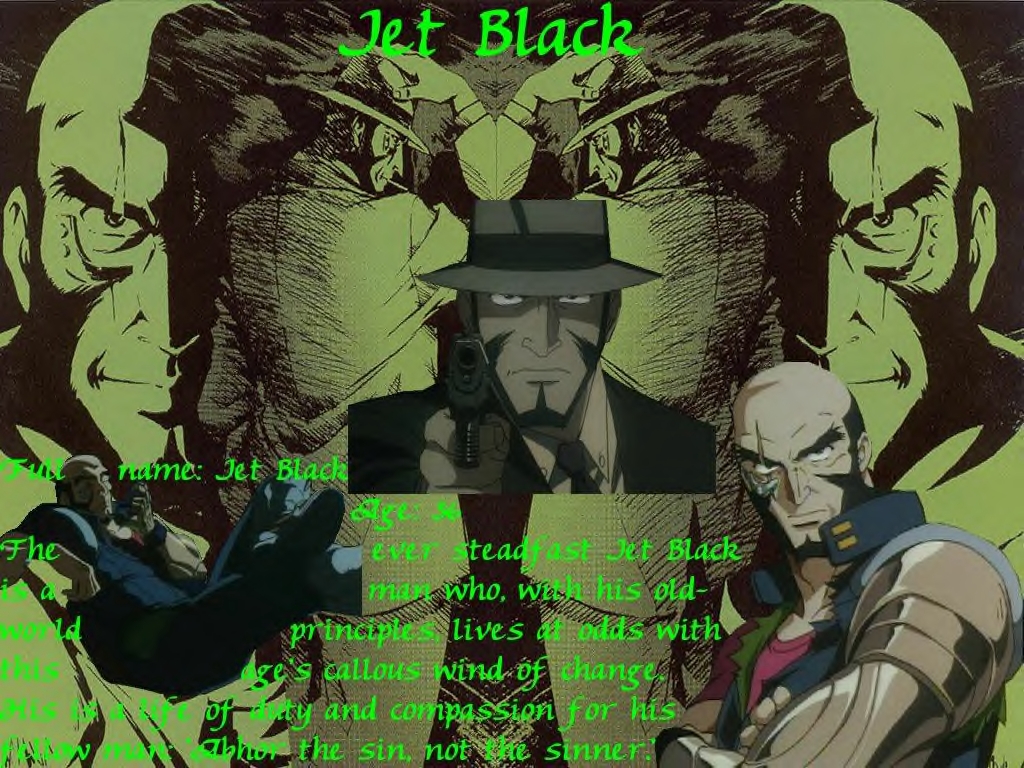 Jet Black - Cowboy Bebop Jet Black - HD Wallpaper 