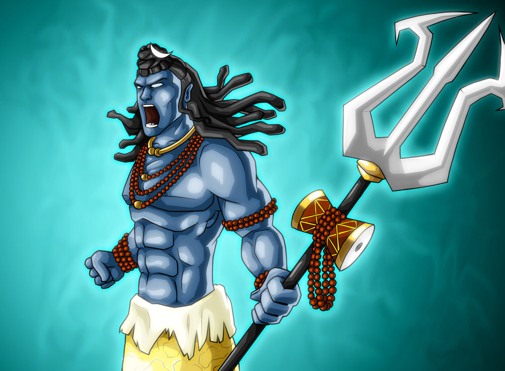 Lord Shiva Angry Tandav - God Shiva Six Pack - HD Wallpaper 