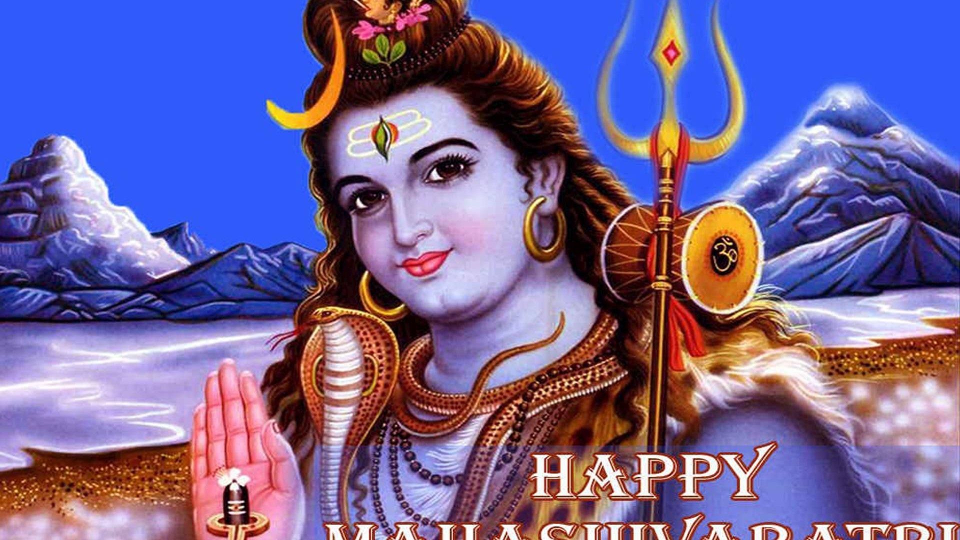 Happy Mahashivaratri Mahadev Hd Shiva Wallpaper Widescreen - Lord Shiva - HD Wallpaper 