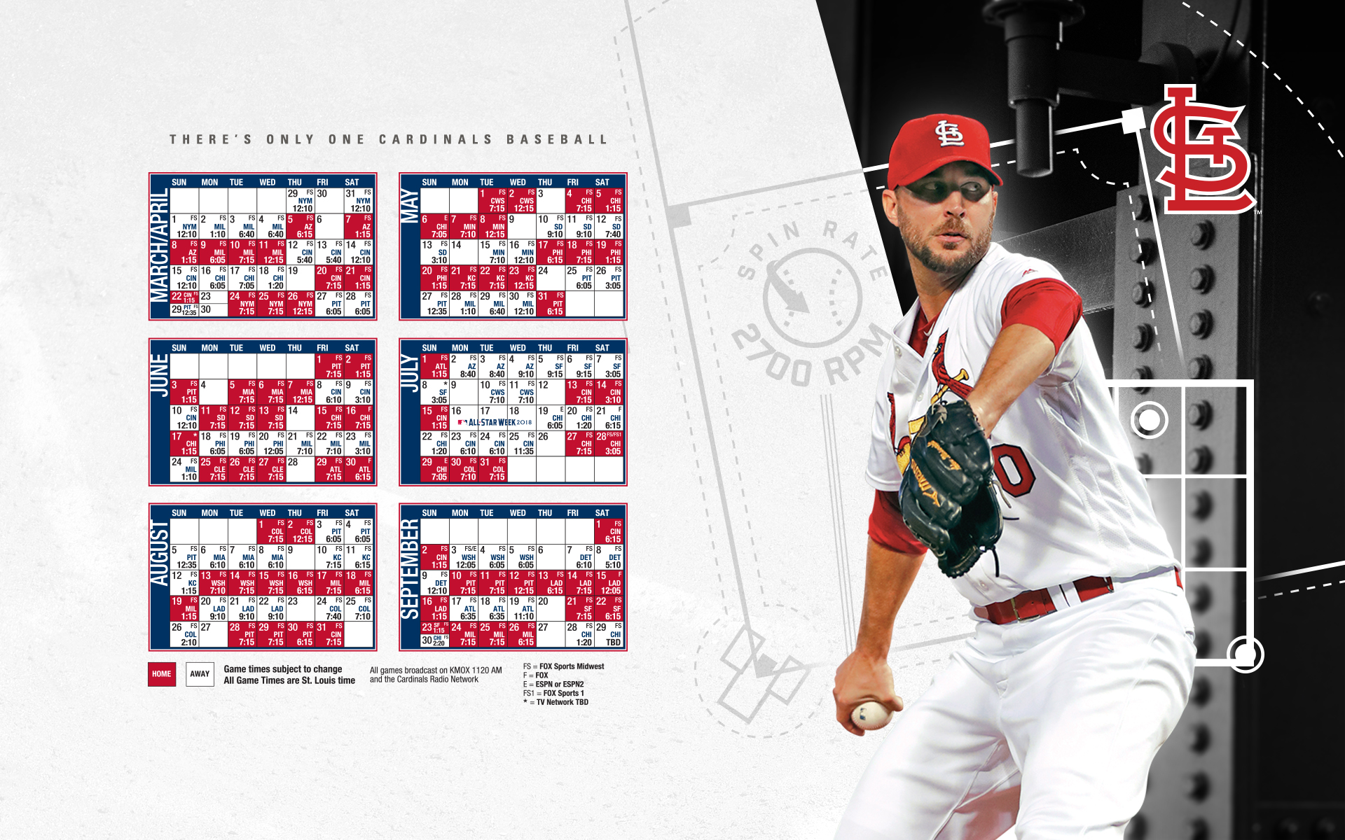 St Louis Cardinals 2018 Schedule - HD Wallpaper 