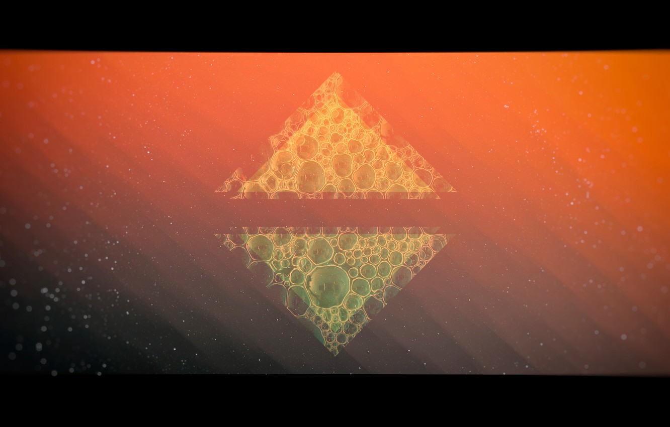 Photo Wallpaper Orange, Abstraction, Bubbles, Background, - Красивые Картинки 16 9 - HD Wallpaper 