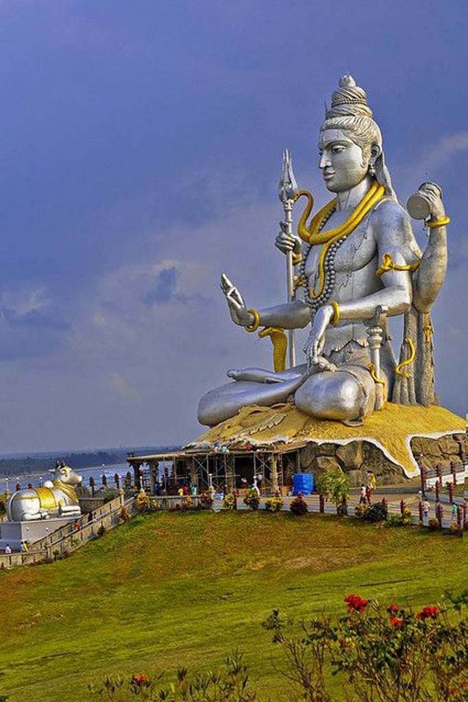 Bhole Baba Wallpaper - Murudeshwar Temple - HD Wallpaper 