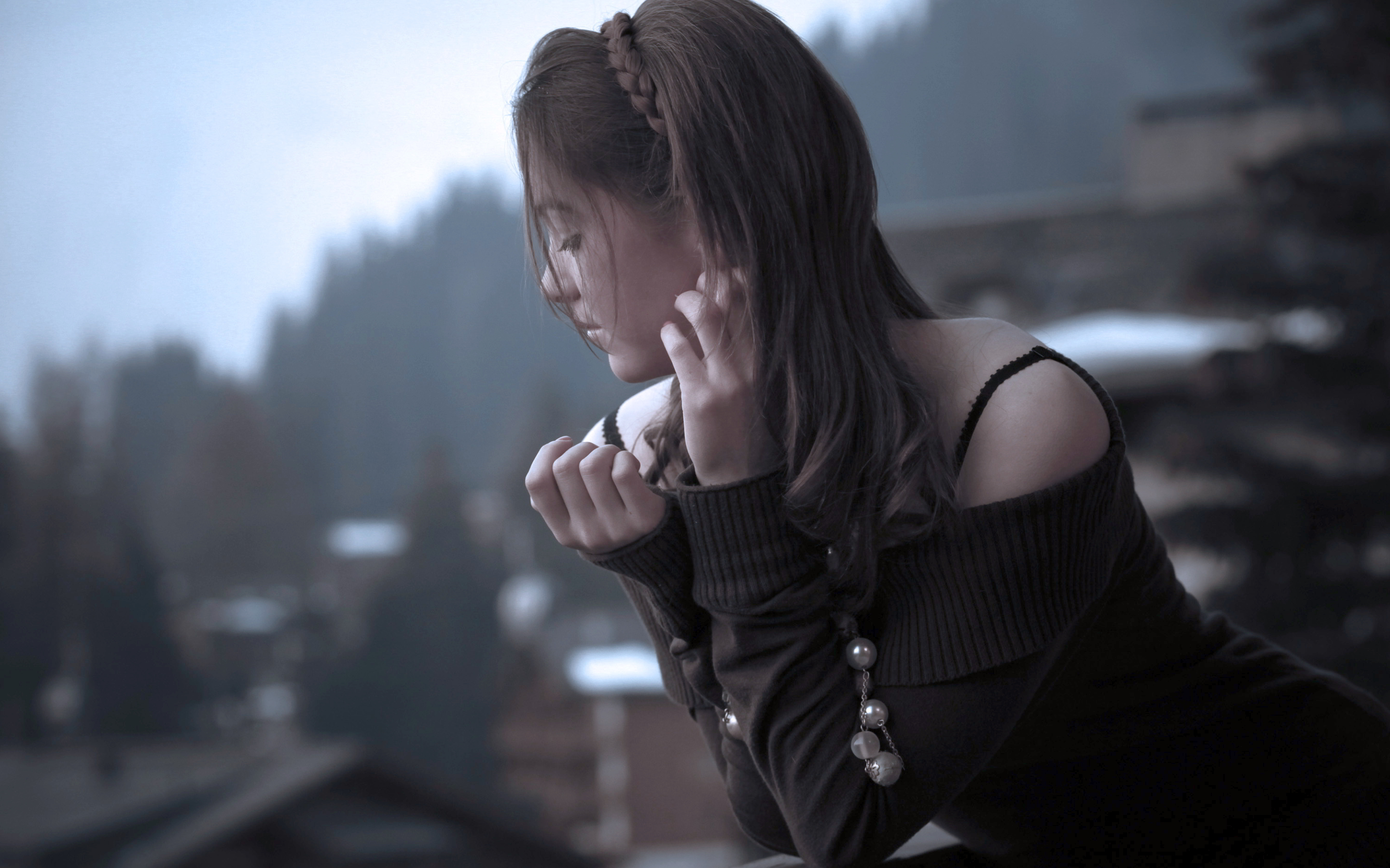 Lonely Girl Hd - HD Wallpaper 