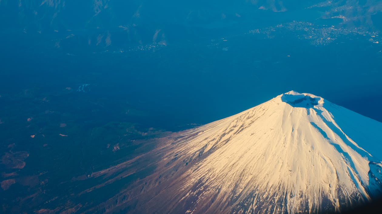 Kata Mutiara Bahasa Jepang - Birds Eye View Mt Fuji - HD Wallpaper 
