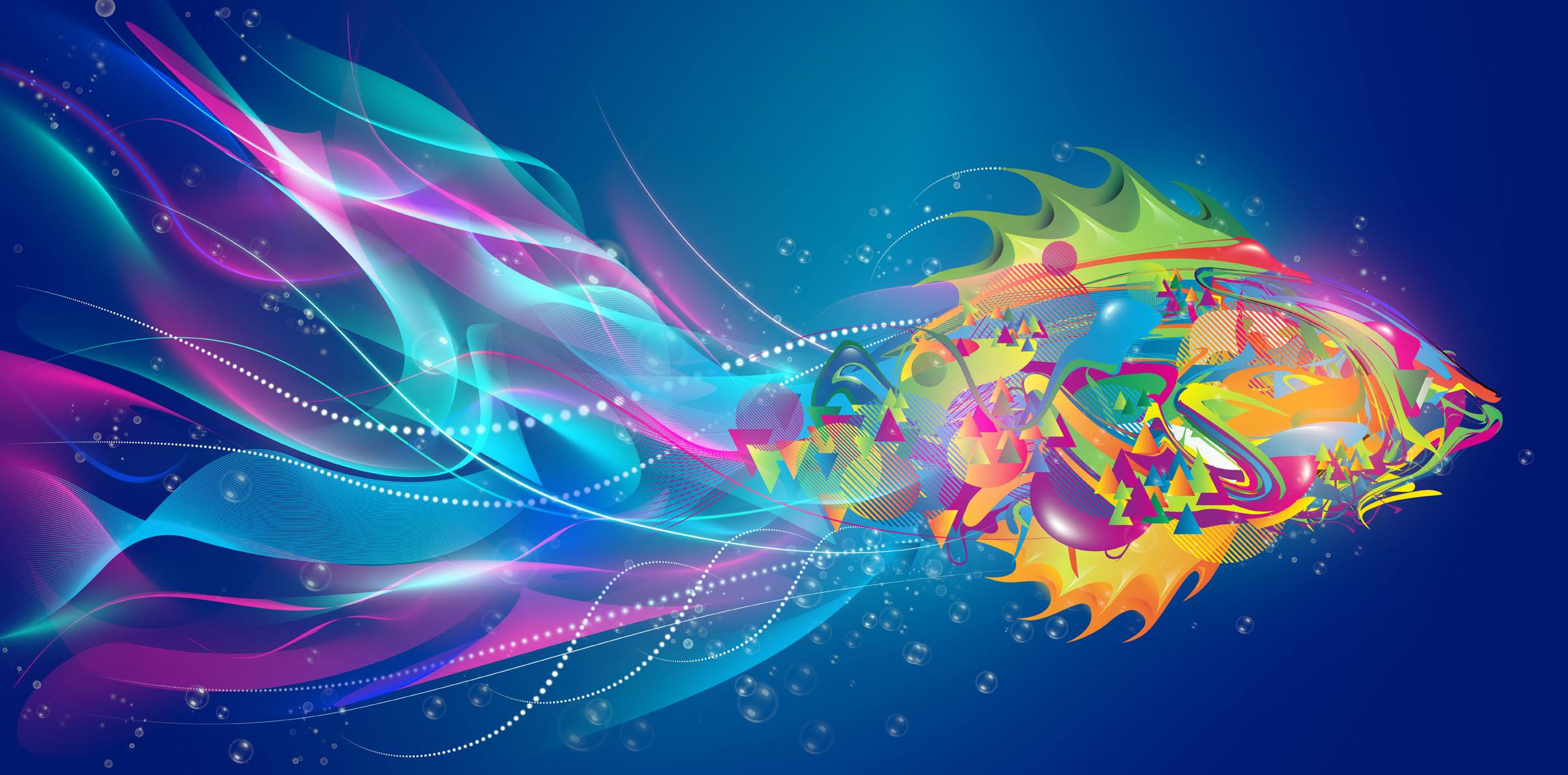 Abstract Fish - HD Wallpaper 
