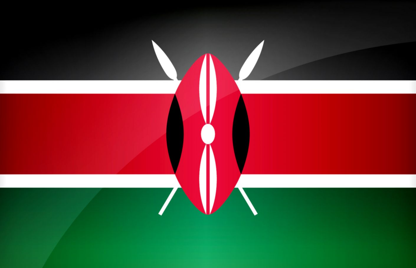 Flag Kenya Download The National Kenyan Flag - Kenyan Flag - HD Wallpaper 