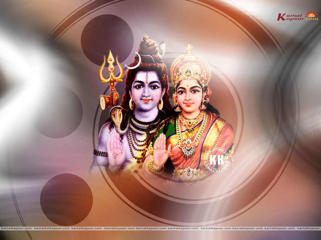 Beautiful Images Of Lord Shiva And Parvati - HD Wallpaper 