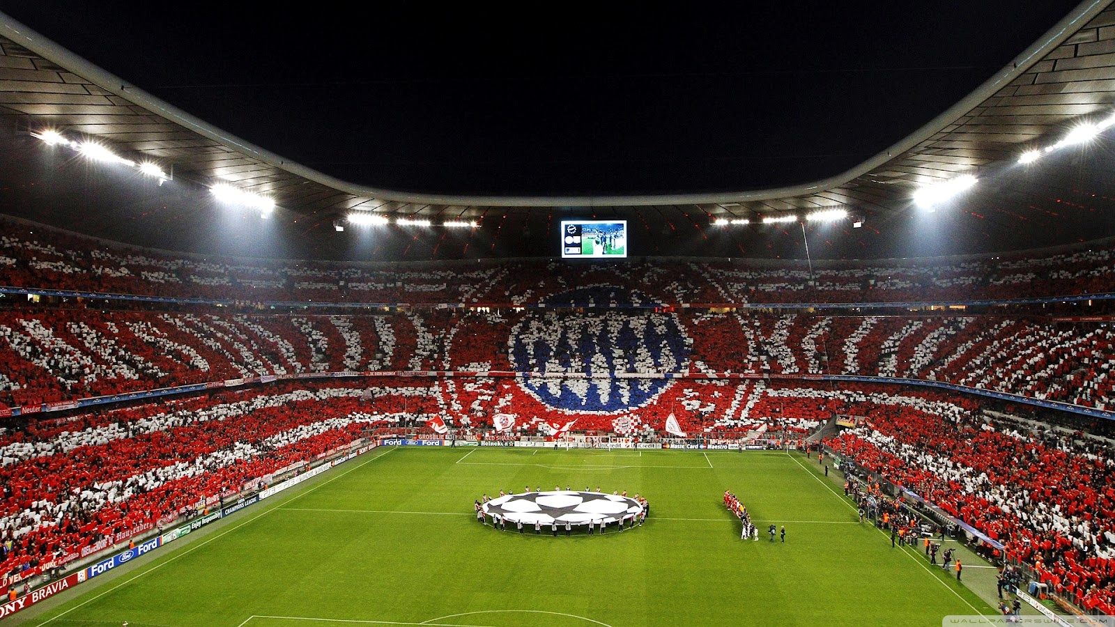 Allianz Arena Bayern Munchen - HD Wallpaper 