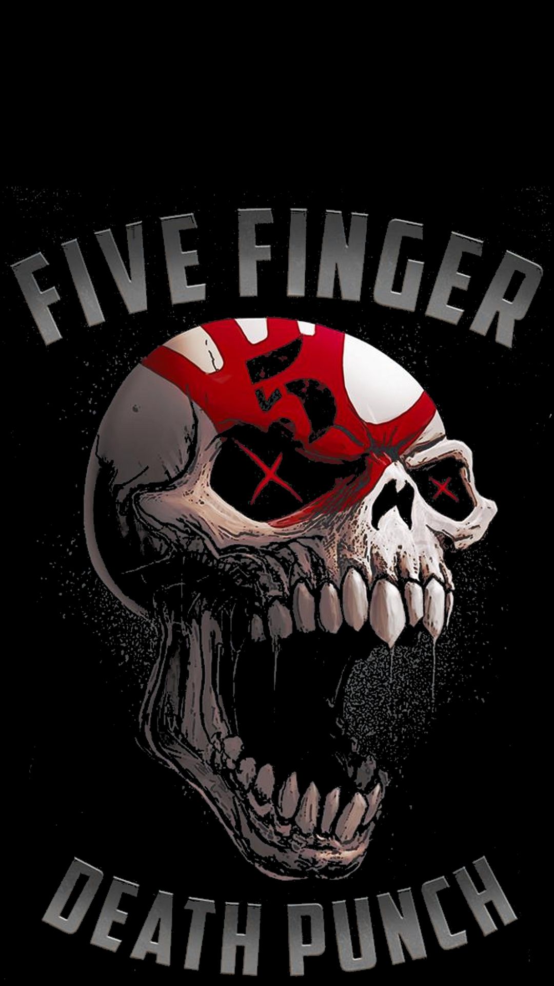 Five Finger Death Punch Skull - HD Wallpaper 
