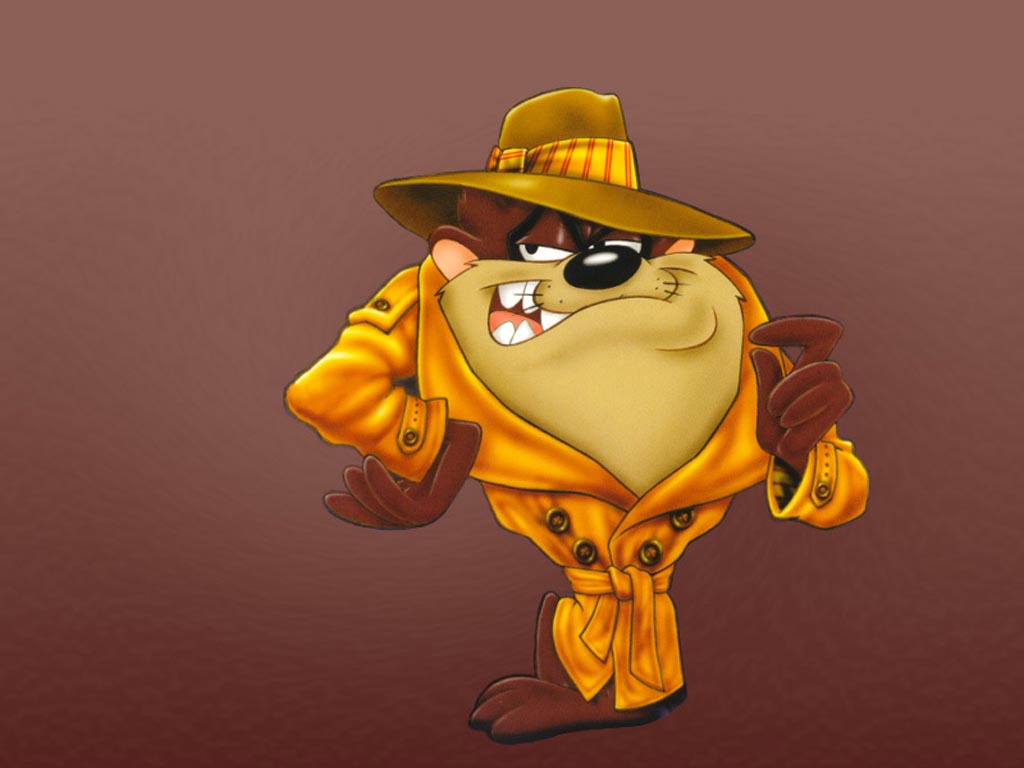 Smart Tasmanian Devil Cartoon - HD Wallpaper 