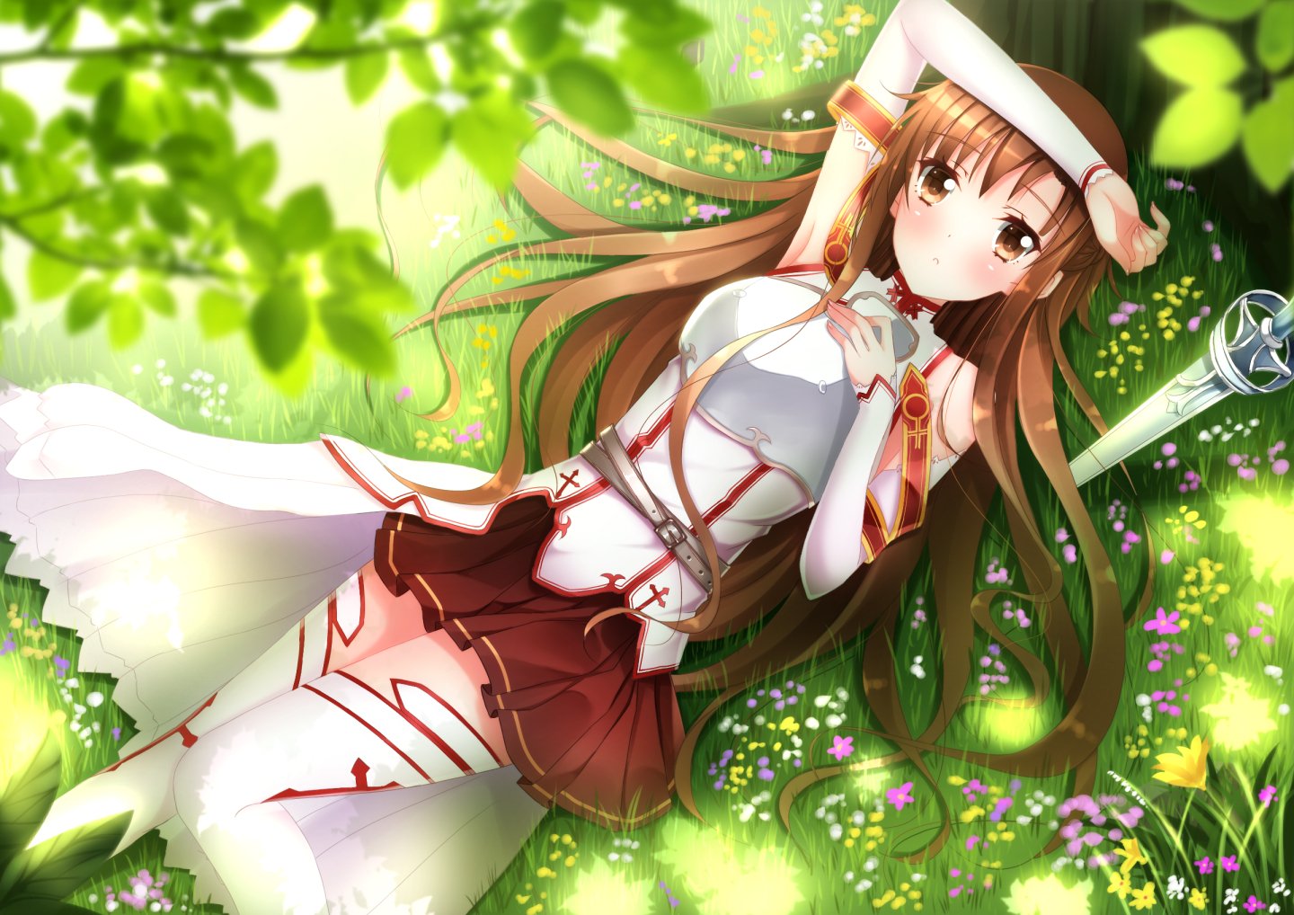 Anime Girl Wallpaper Asuna - HD Wallpaper 