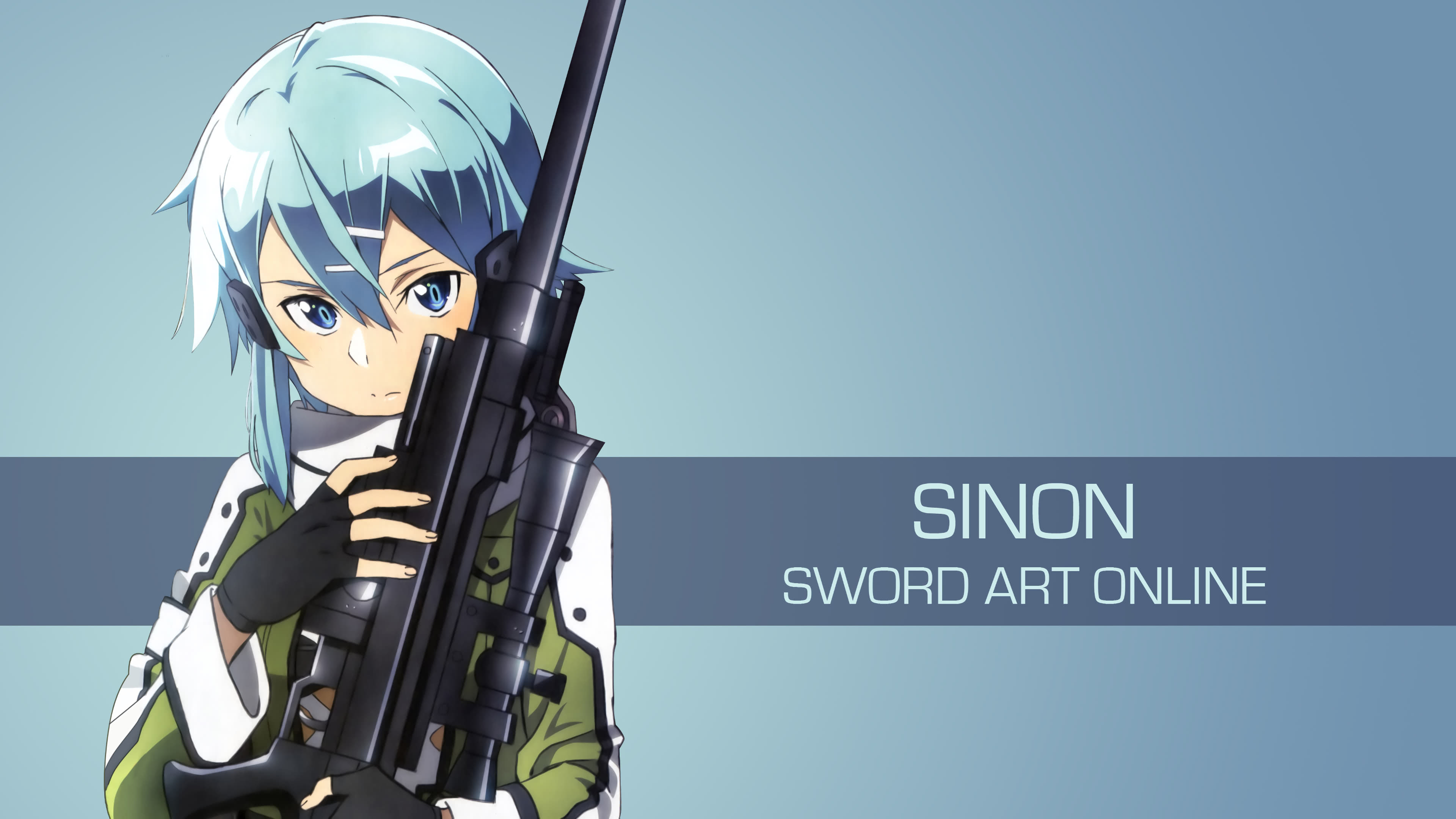 Sinon Sword Art Online Uhd 4k Wallpaper - Kirito Sword Art Online Phantom Bullet Arc - HD Wallpaper 