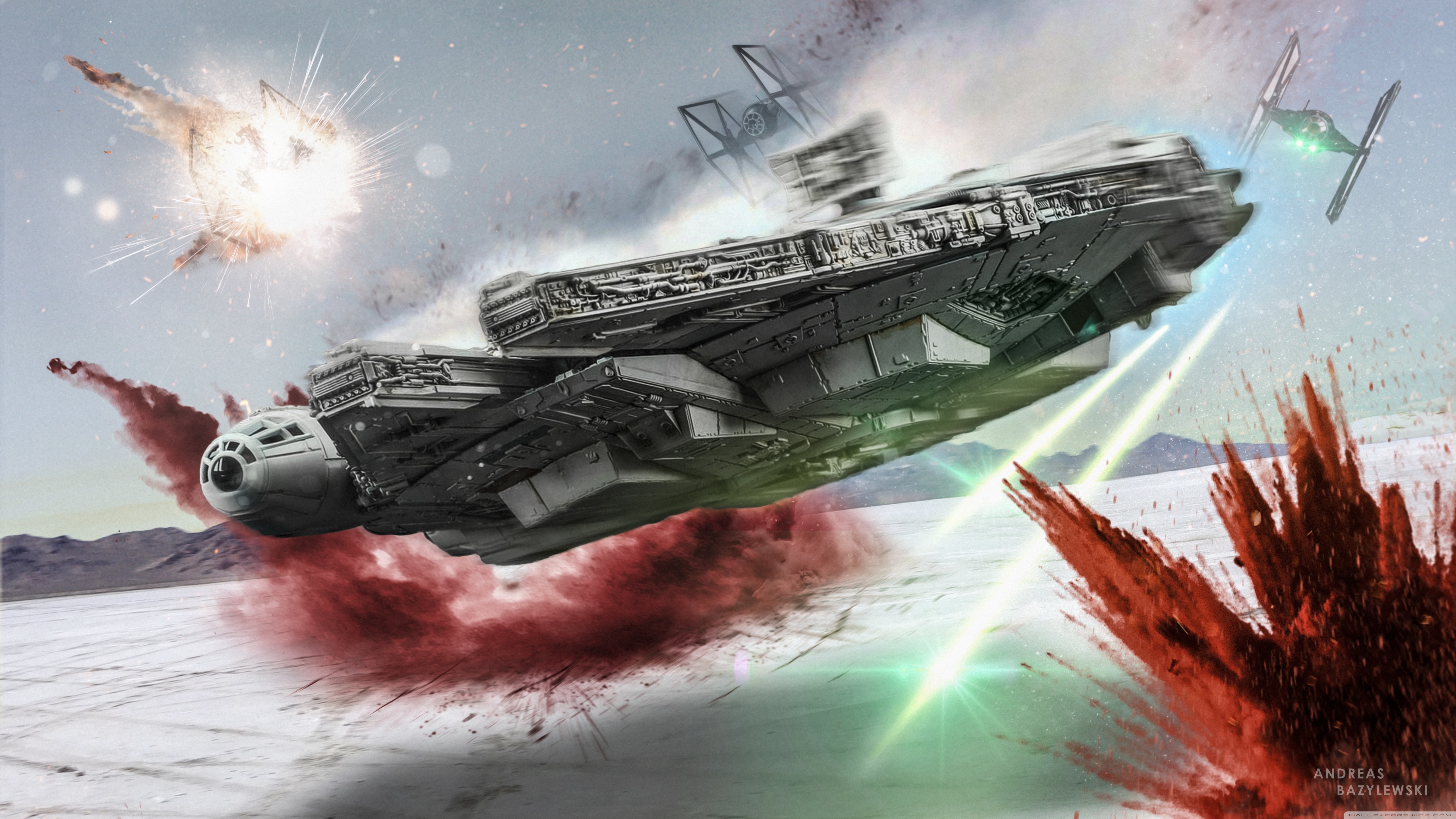 Millennium Falcon Last Jedi - HD Wallpaper 