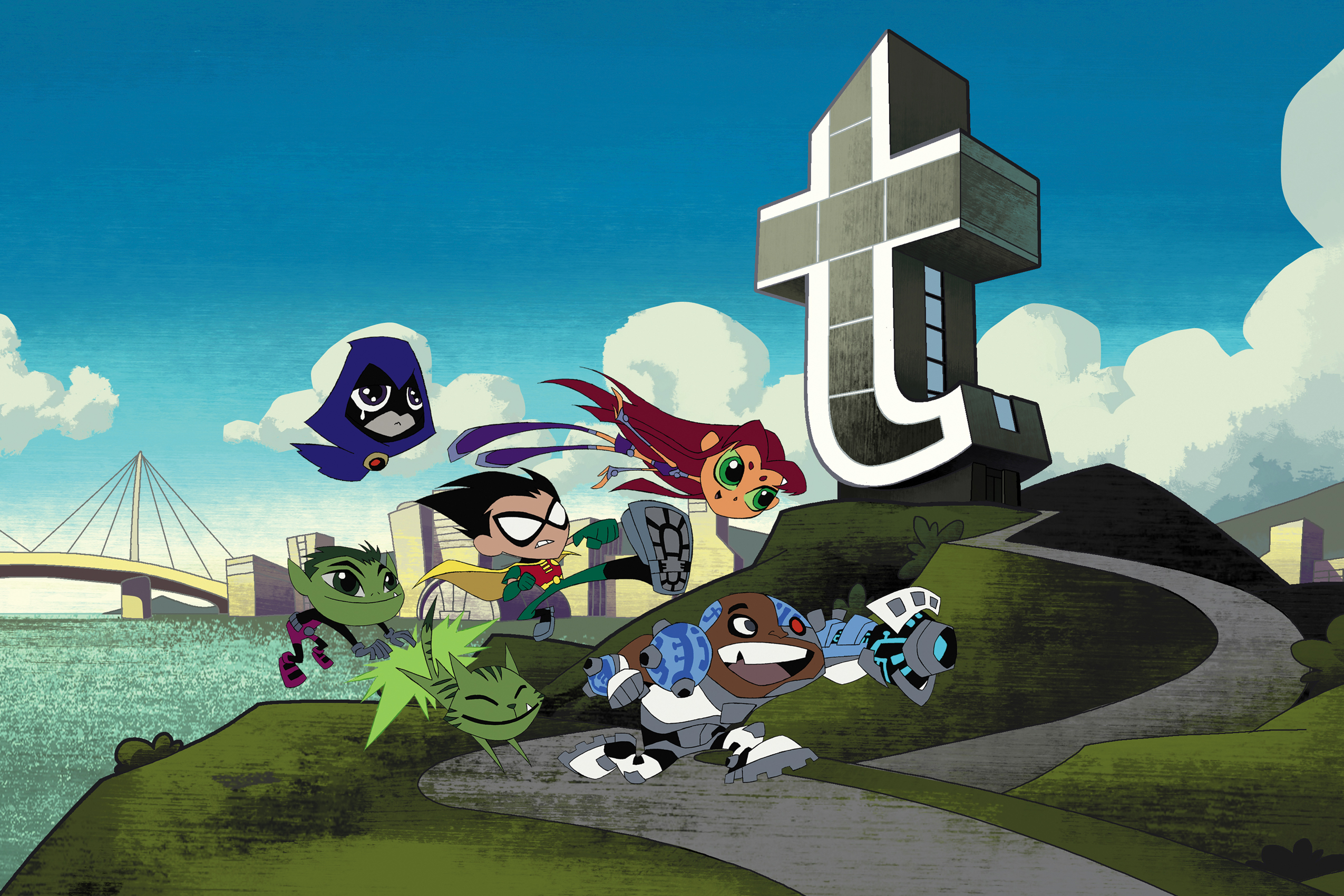 Teen Titans Background - HD Wallpaper 