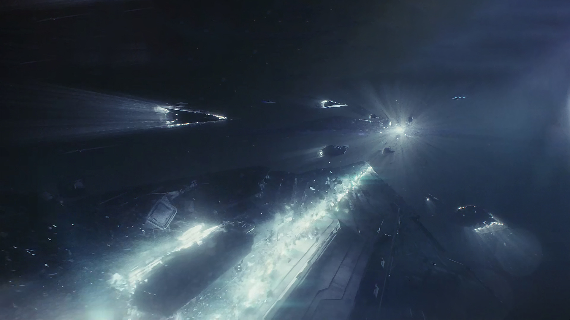 Star Wars The Last Jedi Lightspeed Crash - HD Wallpaper 