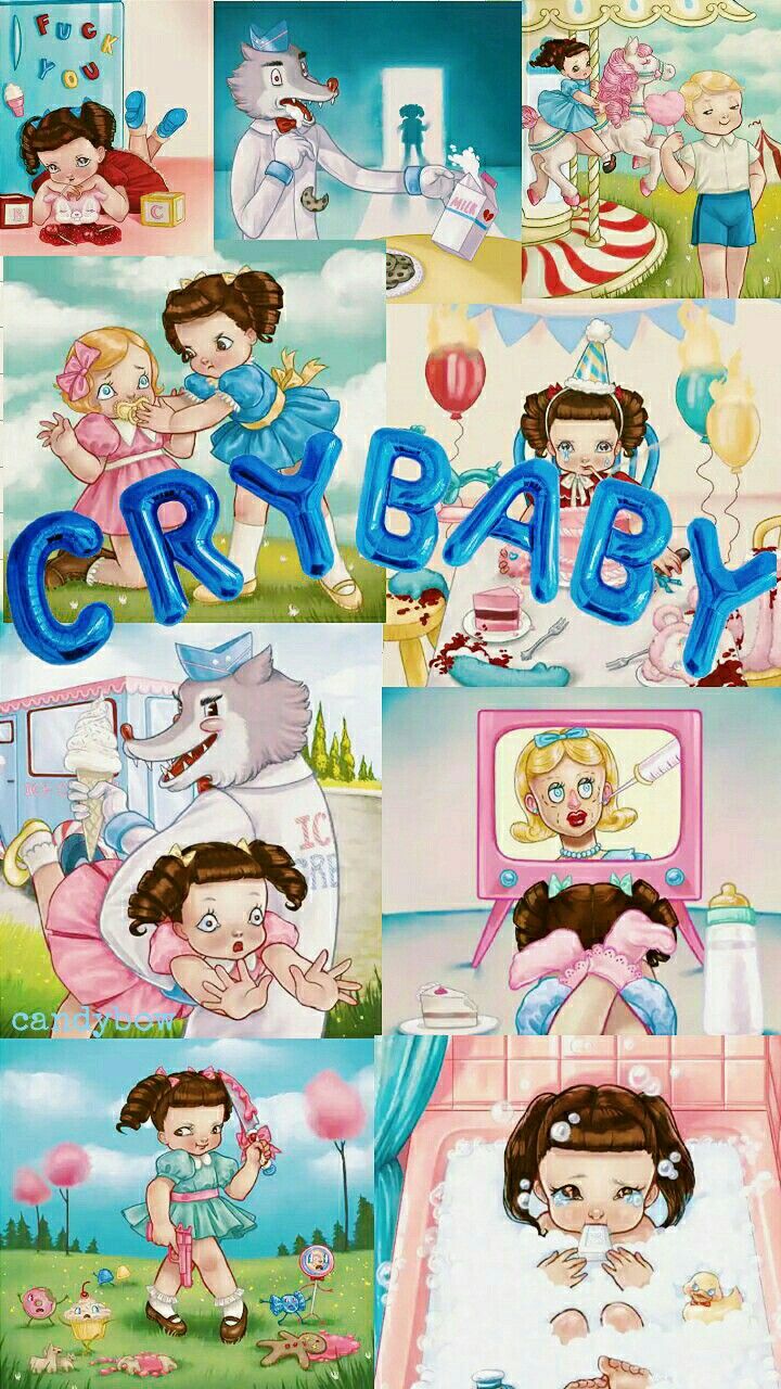 Cry Baby Wallpaper Cartoon - HD Wallpaper 