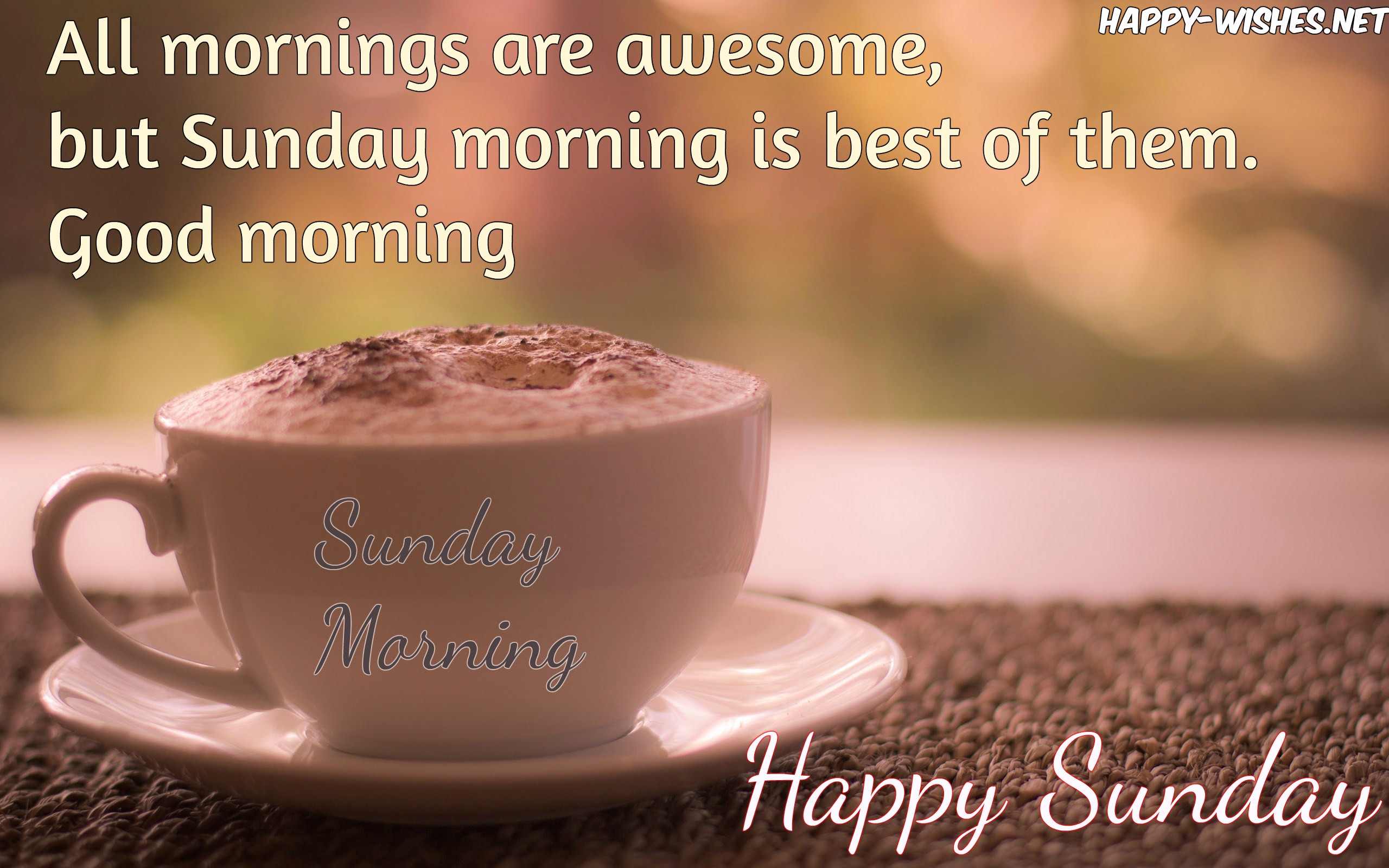 Good Morning Wishes On Sunday Quotes - Quote Good Morning Sunday - HD Wallpaper 