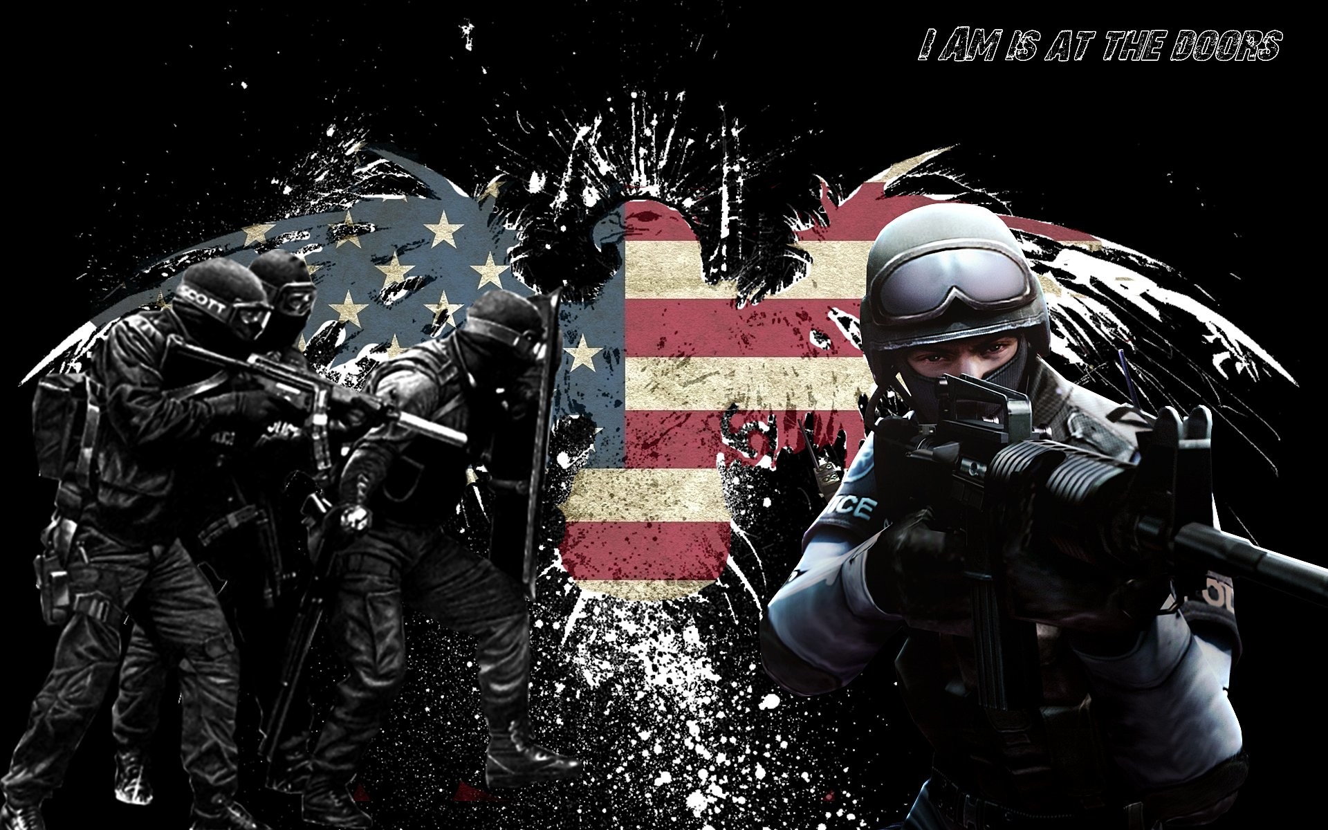 1920x1200, Swat Team Police Crime Emergency Weapon - Cool Swat Backgrounds - HD Wallpaper 