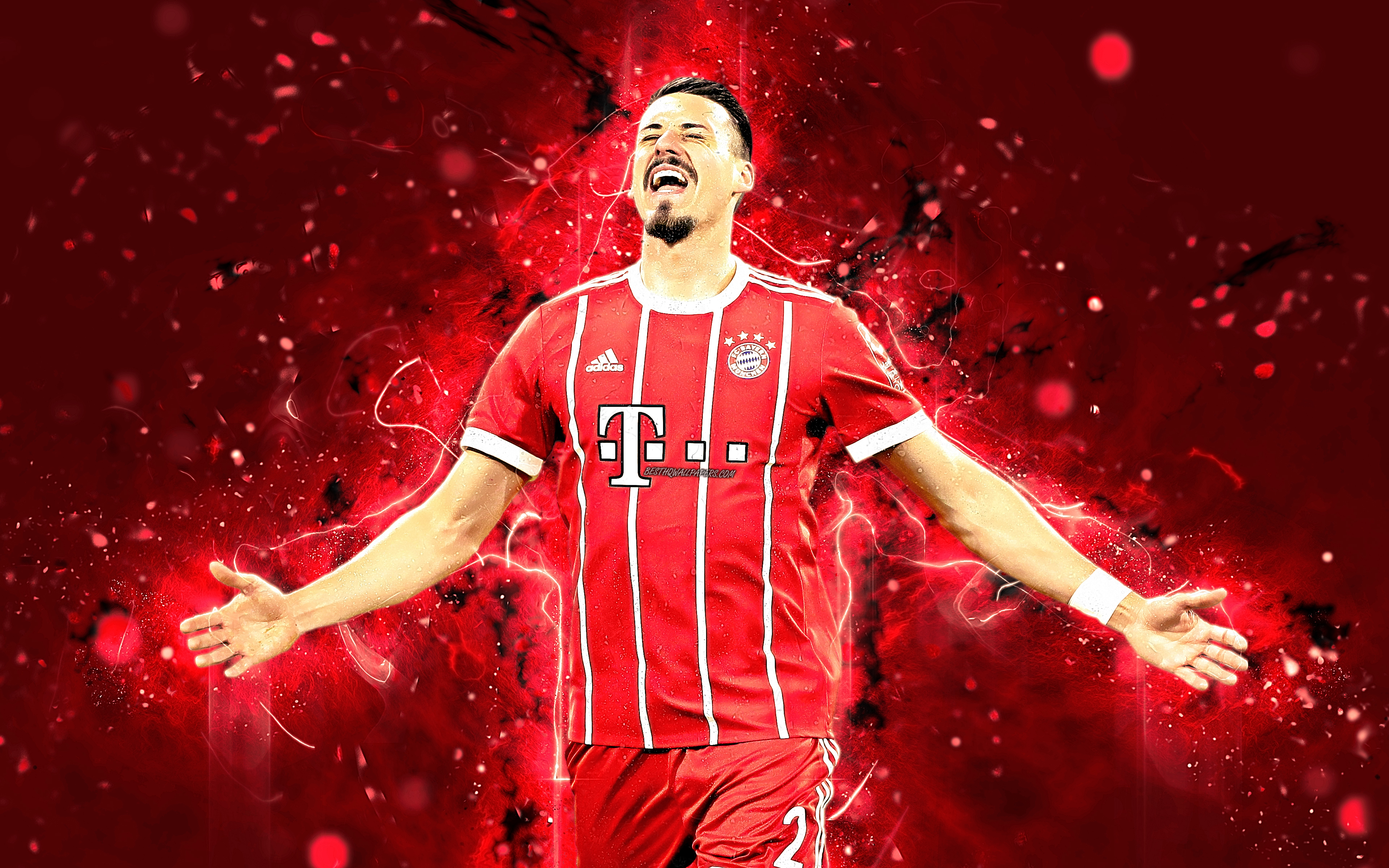 4k, Sandro Wagner, Abstract Art, Football Stars, Bayern - Bayern Munich Wallpaper 4k - HD Wallpaper 