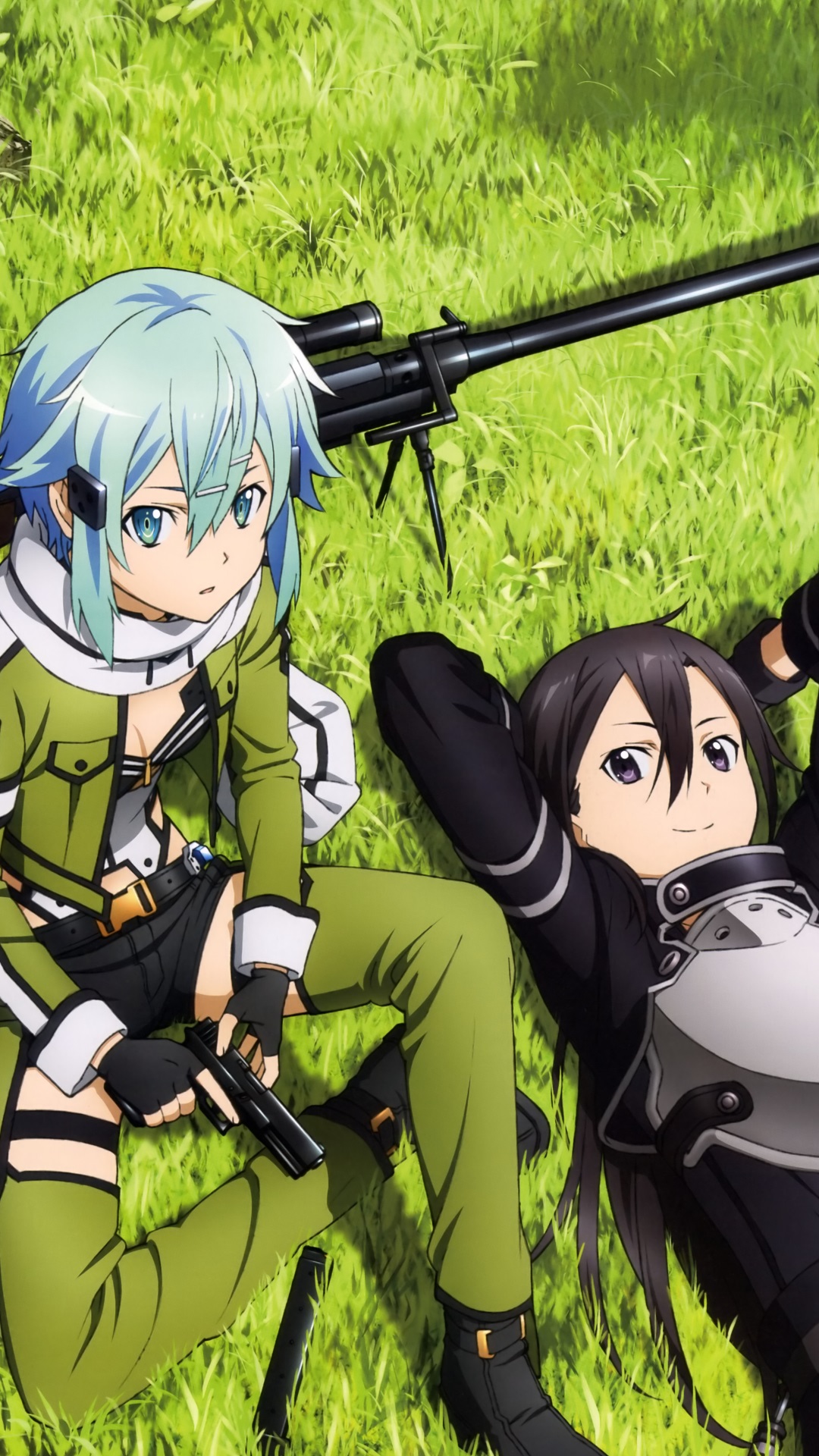 Sword Art Online 2 Kirito Sinon - Sao Sinon Y Kirito - HD Wallpaper 