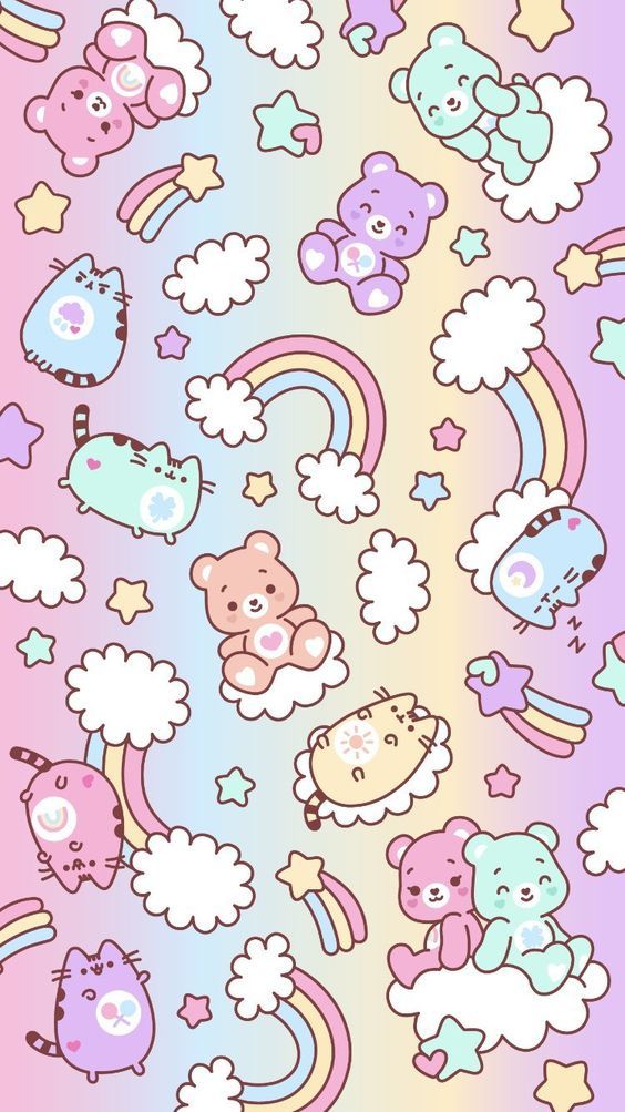 Pink Pusheen Care Bear - HD Wallpaper 