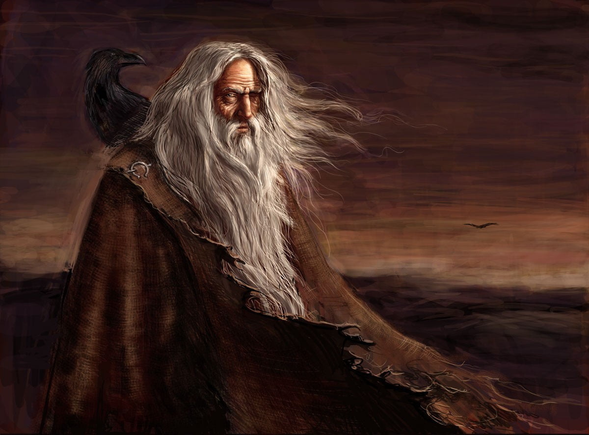 Old Wise Man Fantasy - HD Wallpaper 