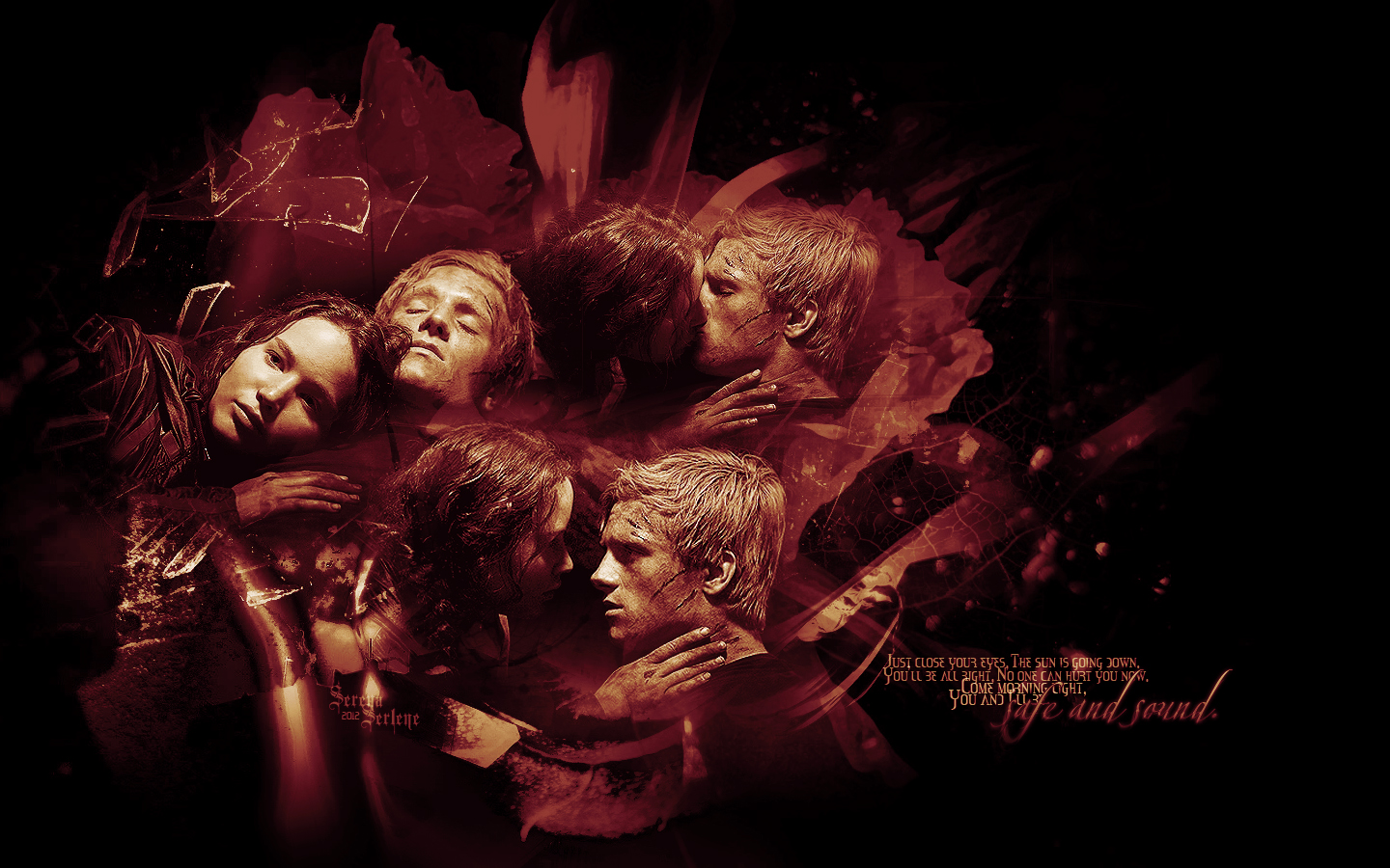 Katniss, The Hunger Games, And Hunger Games Image - Hunger Games Peeta And Katniss - HD Wallpaper 