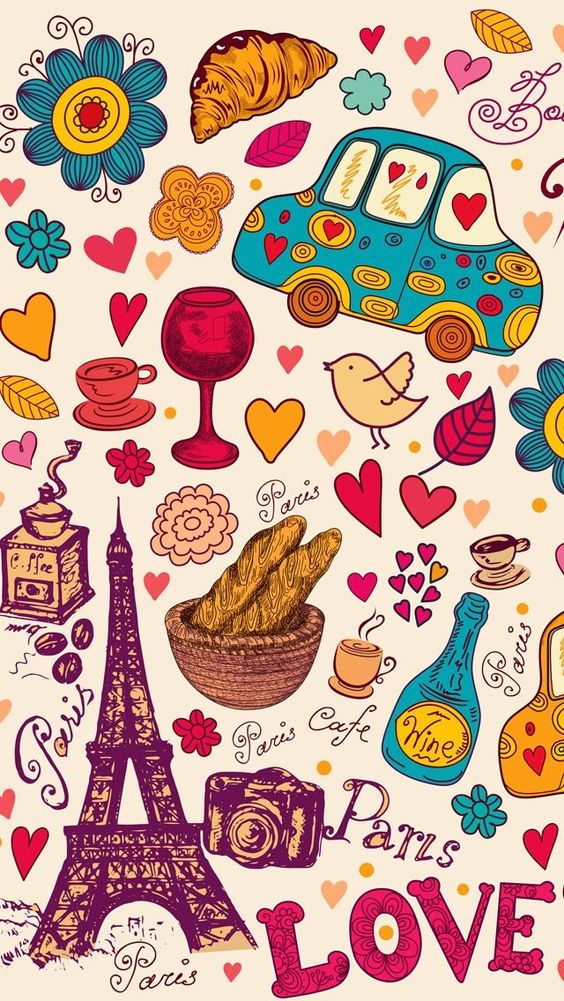 Cute Girly Wallpapers For Your Phone - Cute I Love Paris - HD Wallpaper 