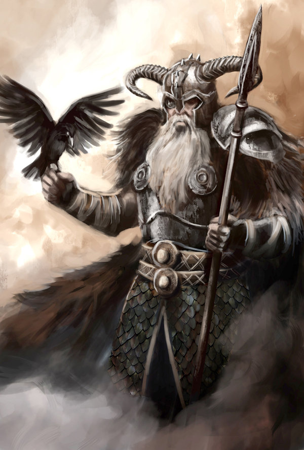 Odin Wallpapers-r37u5ex - Odin Norse Mythology Art - HD Wallpaper 