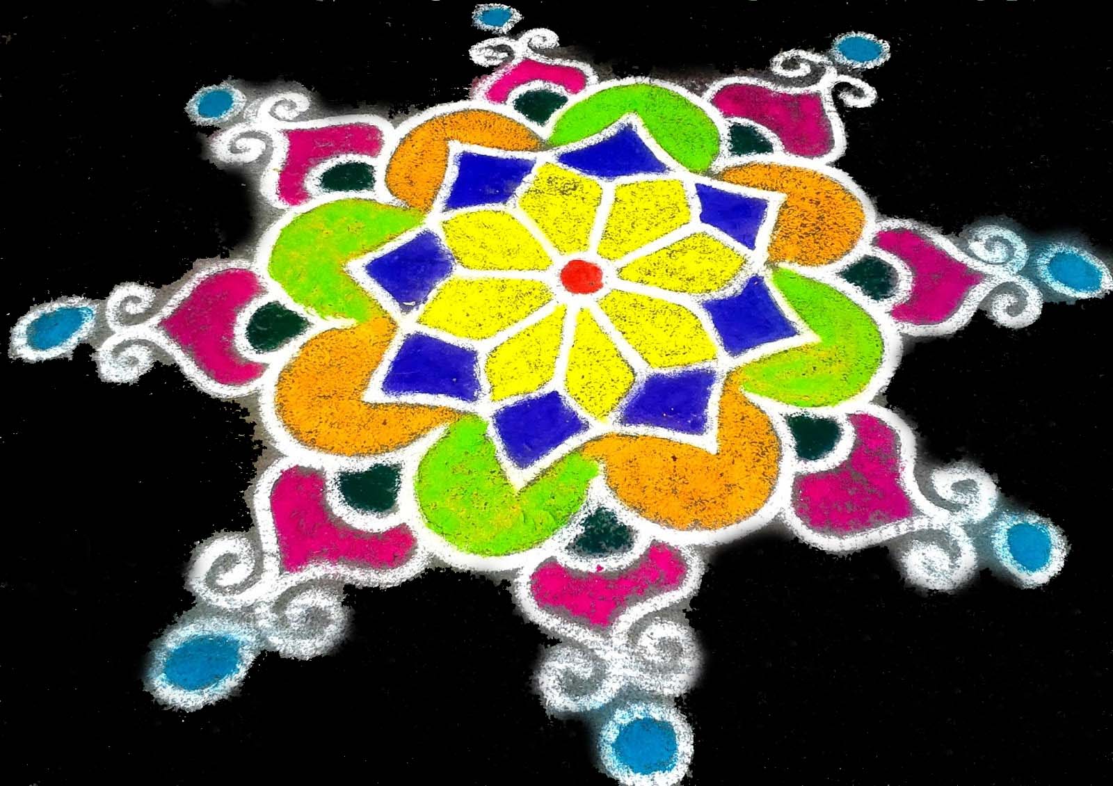 Diwali Rangoli Hd Images New Latest - Full Hd Diwali Rangoli - HD Wallpaper 