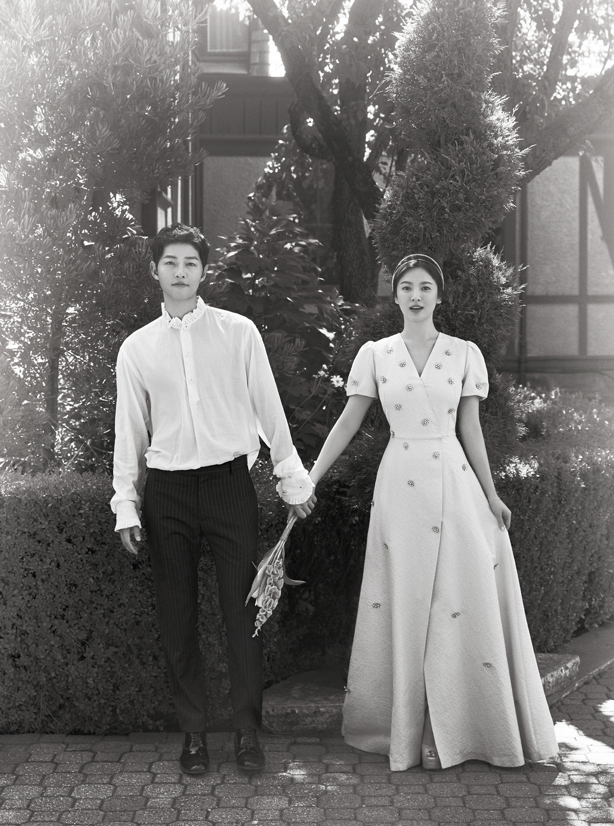 Photoshoot Song Joong Ki And Song Hye Kyo Wedding - HD Wallpaper 