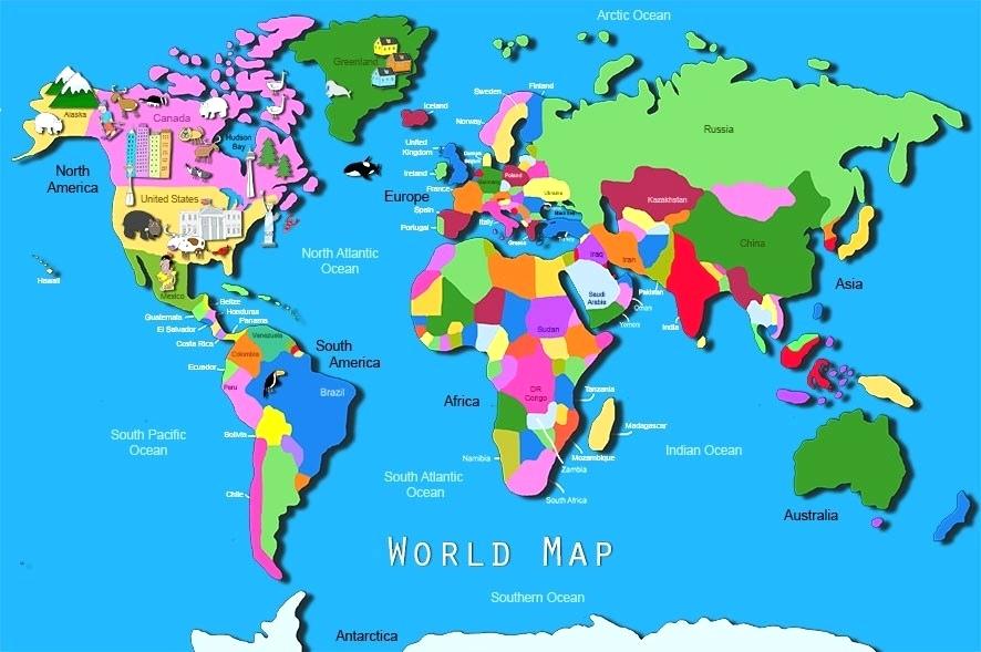 Kids World Map Wallpaper For With Countries Room Wallpapers - World Map Football Transfers - HD Wallpaper 