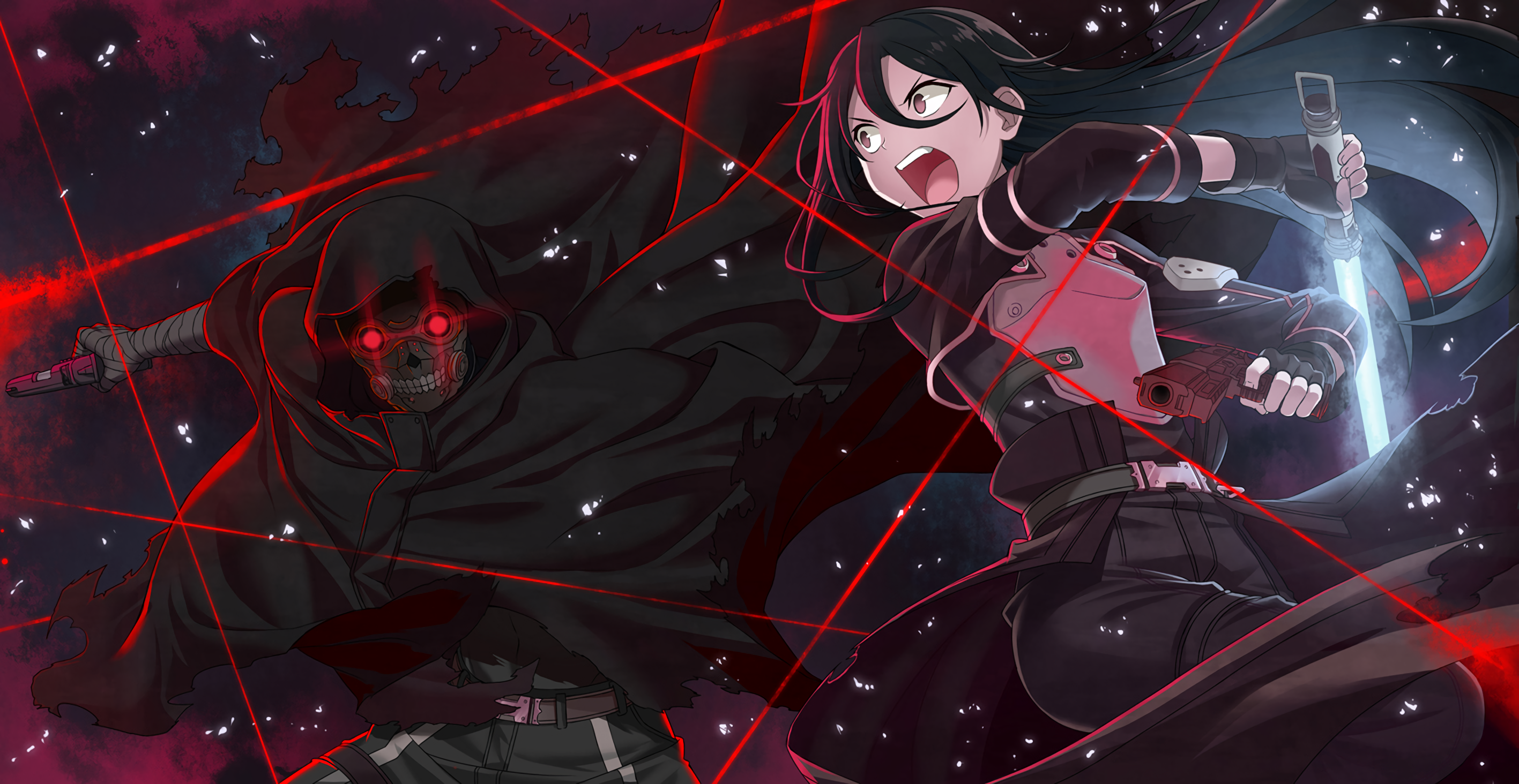 Kirito Vs Death Gun - HD Wallpaper 
