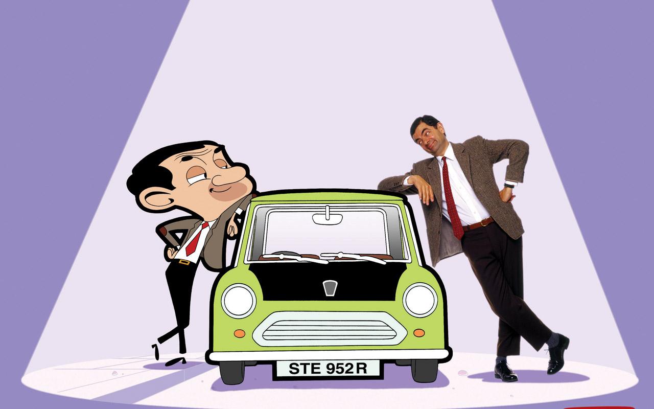 Cartoon Love Mr Bean Car Free 85655 Wallpaper Wallpaper - Mr Bean Animated Series - HD Wallpaper 