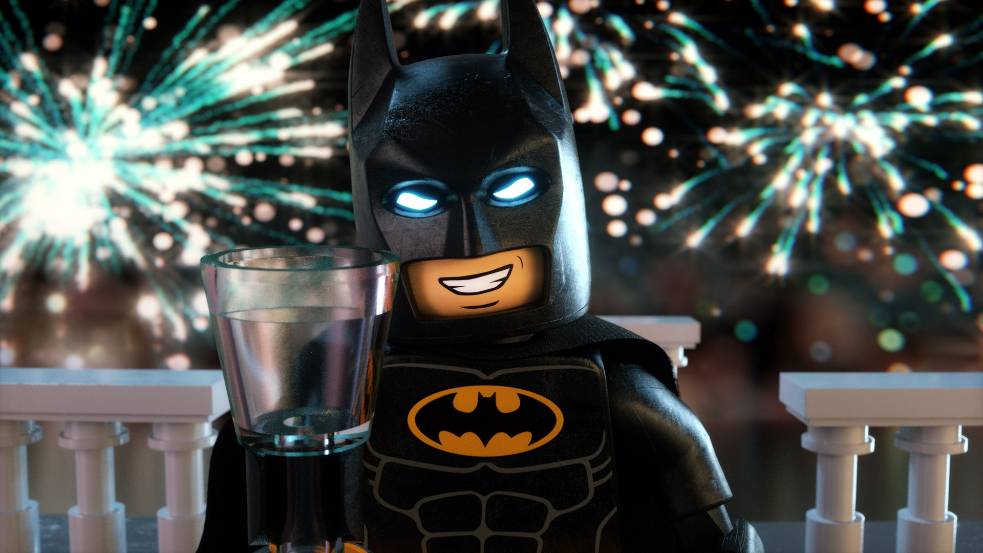 Lego Batman New Year - HD Wallpaper 