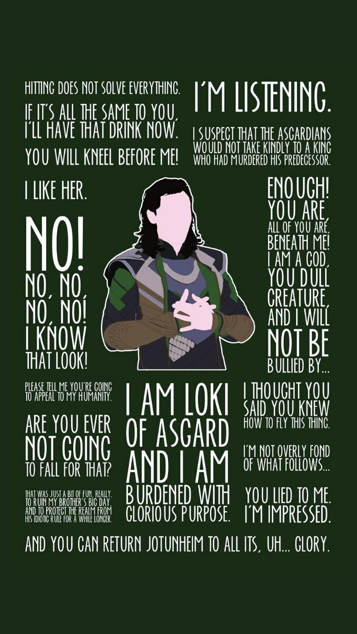 Loki, Marvel, And Thor Image - Loki Quotes - HD Wallpaper 