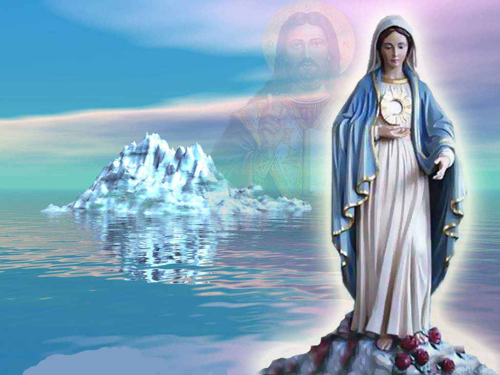 Virgin Mary Pictures Hd Wallpaper - Mama Mary Background Hd - HD Wallpaper 