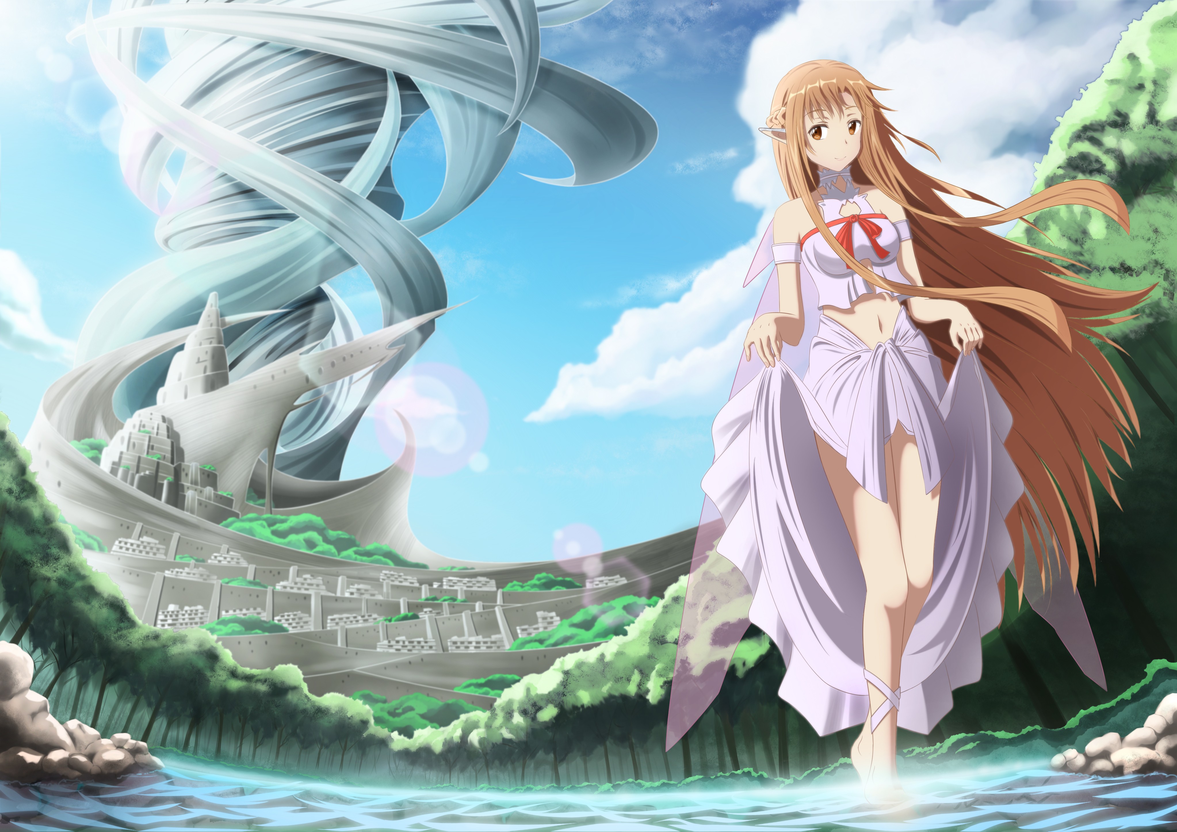 Wallpaper - Sword Art Online Asuna Alfheim - HD Wallpaper 