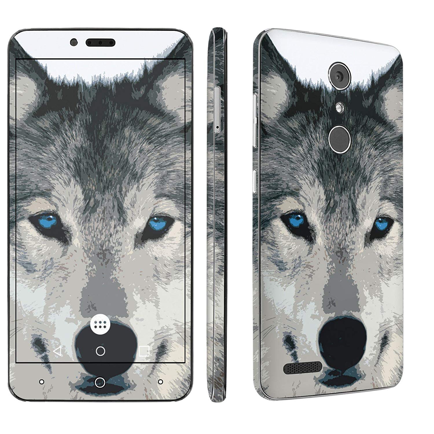 Compatible For Zte [zmax Pro] Phone Skin - Samsung Wolf Face Cases - HD Wallpaper 