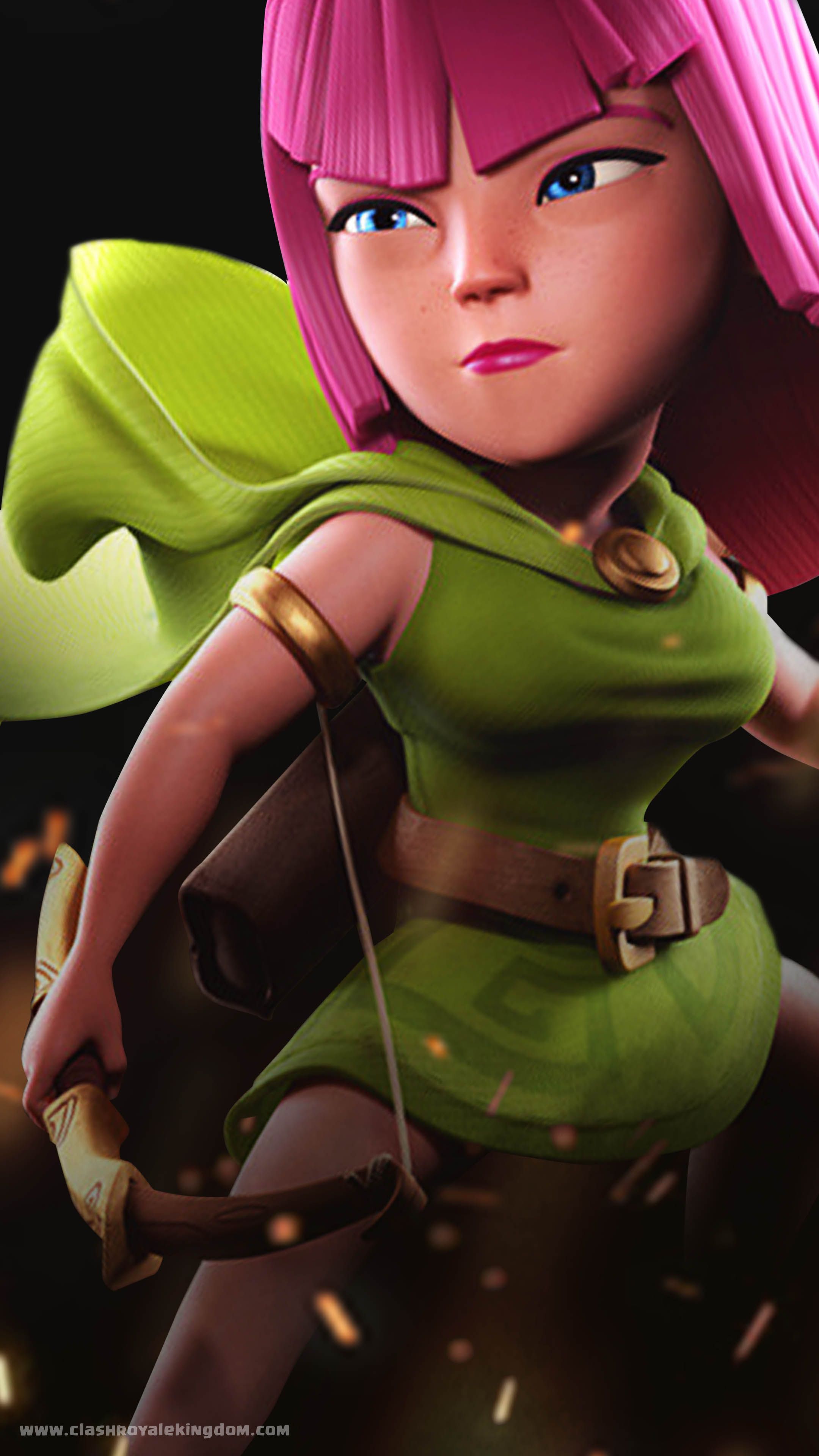 Princess Archer Clash Royale - HD Wallpaper 