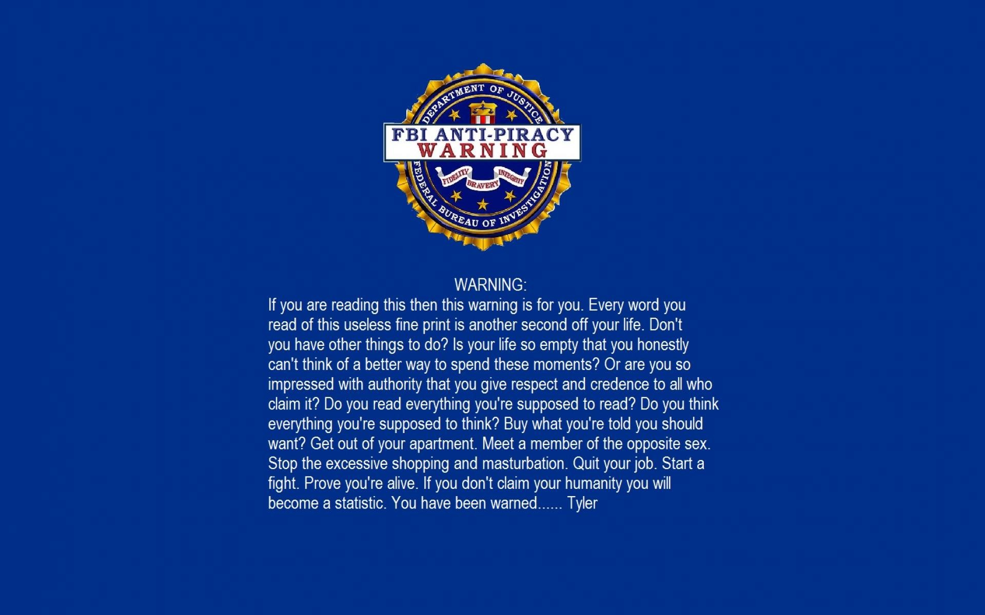 Fbi Warning Mill Creek Entertainment - HD Wallpaper 