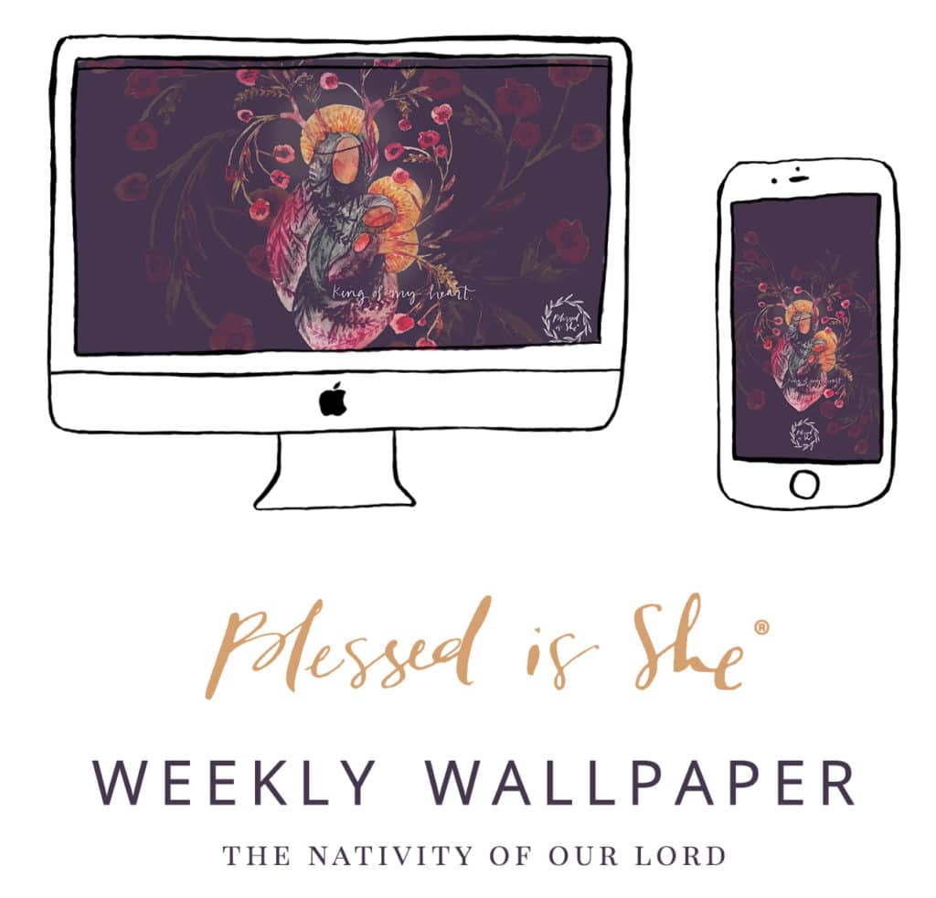 Blessed Is She Christmas - HD Wallpaper 