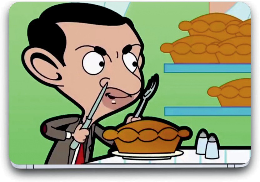 Mr Bean Eat Animated Series - HD Wallpaper 